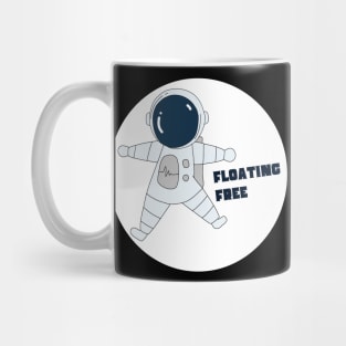 Astronaut in Space Suit Floating Free Mug